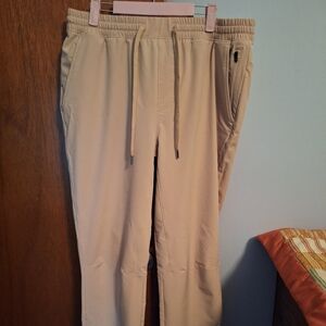 Right Of Way Men's Tan Joggers Pants Size L
